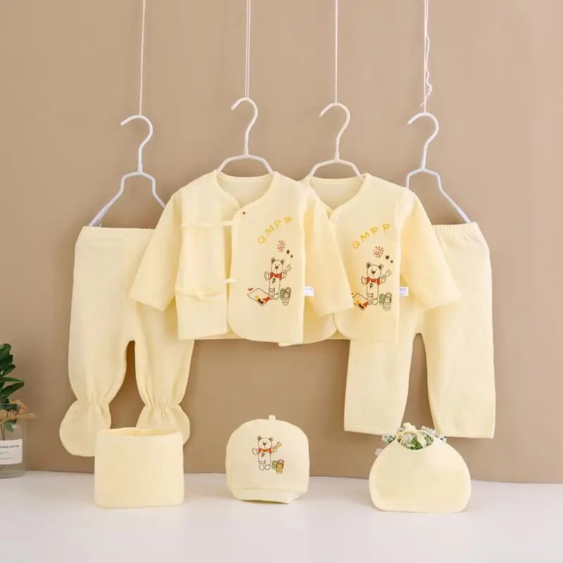 Coffret vêtements nouveau-né 7 pièces Bouni — Body, pantalon, bavoir et bonnet