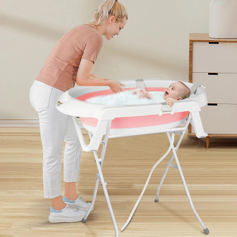 Baignoire Bébé Pliable Support & Coussin — Nouveau-né Mybooni