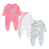 Lot 3 grenouillères bébé unisexe Mybooni — Manches longues coton