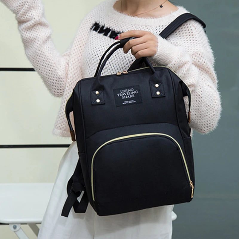 Sac maman toile grande capacité isotherme multifonction