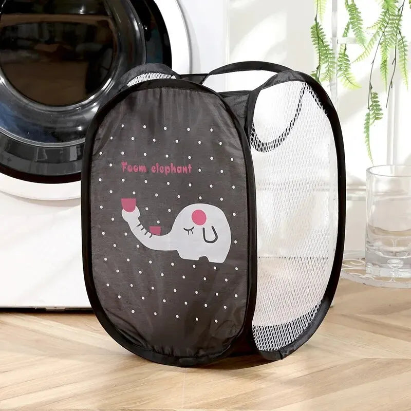 Cartoon Printed Foldable Laundry Basket Nylon M — vue complémentaire 9