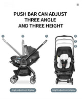 Poussette 4-en-1 Bouni — barre poussée 3 angles et 3 hauteurs