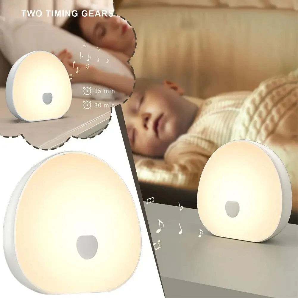 Machine à bruit blanc veilleuse LED rechargeable Mybooni — Tactile lampe sommeil