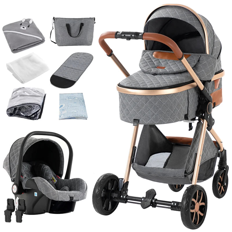 Système voyage 3-en-1 Bouni — Siège auto harnais sécurité nouveau-né