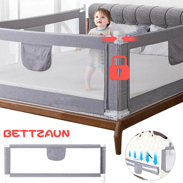 Barrière de sécurité lit bébé portable - garde-corps de voyage 150-200cm