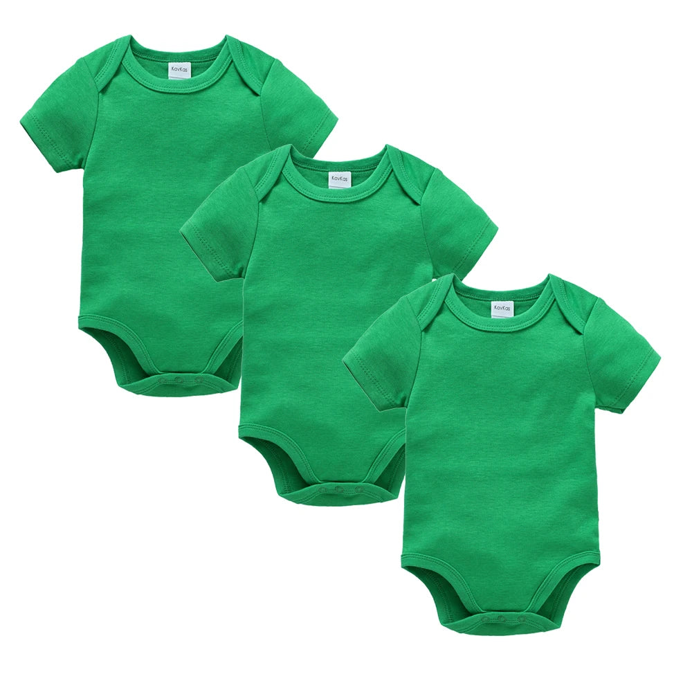 Pack 3 ou 5 bodies manches courtes Mybooni — Coton blanc 0-24 mois