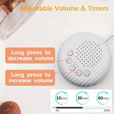 Machine à bruit blanc portable Mybooni — 10 sons apaisants rechargeable USB