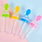 Biberon bébé avec cuillère silicone souple - outil alimentation complémentaire nourrisson toddler