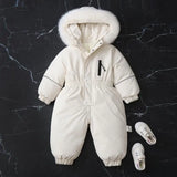 Combinaison ski bébé Mybooni — Col fourrure hiver garçon et fille