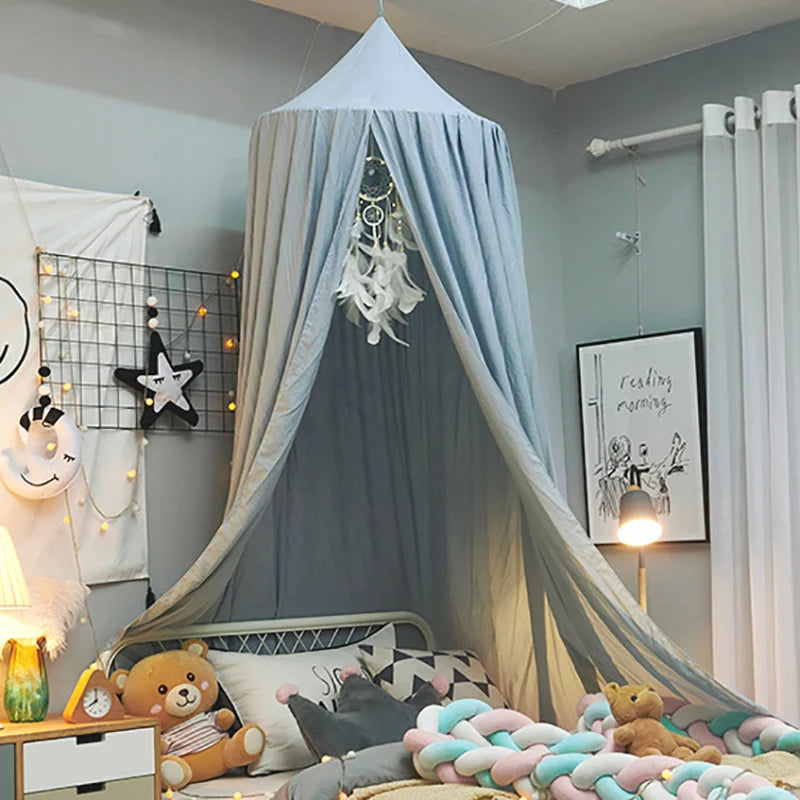Moustiquaire lit bébé princesse baldaquin - rideau ciel de lit décoratif fille