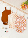 Lot 3 bodies bébé été Bouni — Coton léger manches courtes 0-24M
