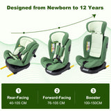 Siège auto bébé Isofix Mybooni — Ajustable 0-12 ans