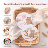 Cartes milestones bébé séance photo mensuelle — Bouni