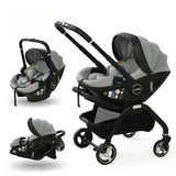 Poussette 3-en-1 portable Bouni — Nacelle nouveau-né et siège auto