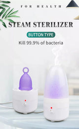 Stérilisateur vapeur portable - coupe menstruelle tétines et petits accessoires bébé
