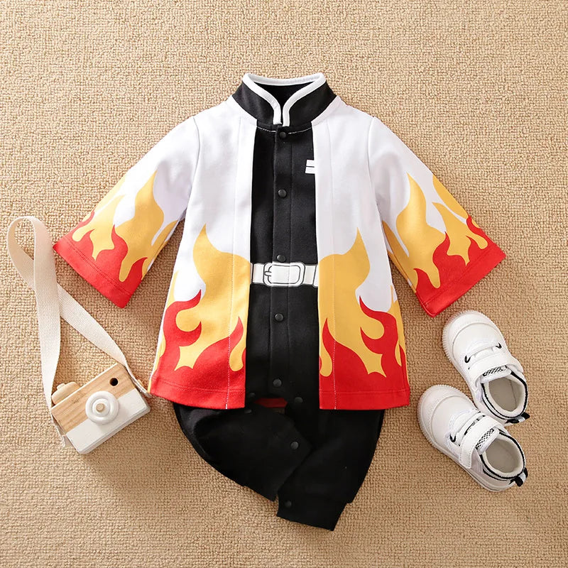 Body manches longues style manga Mybooni — Garçon fille anime