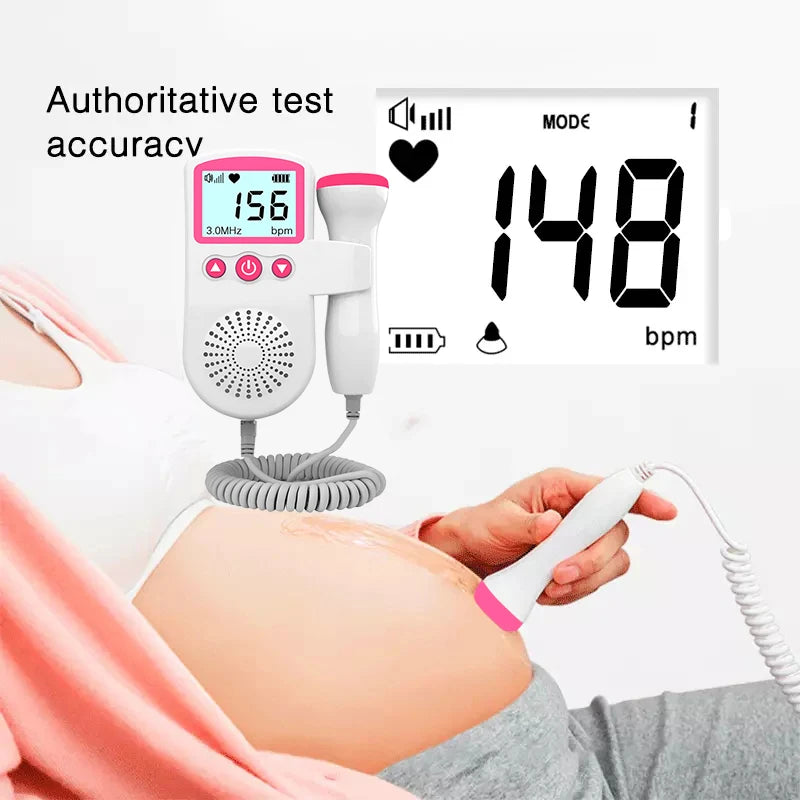 Doppler fœtal 3.0MHz Mybooni — Moniteur cardiaque anténatal usage domicile