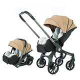 Poussette 4-en-1 multifonctionnelle pliable avec siège auto bébé EU Stock