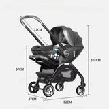 Poussette 4-en-1 Bouni — dimensions et encombrement