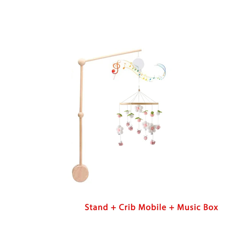 Mobile musical bois lit bébé Mybooni — Hochet suspendu boîte à musique
