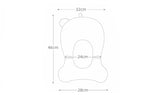 Oreiller baignoire nouveau-né antidérapant - coussin soutien corps bébé siège bain pliable tapis