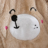 Combinaison bébé automne-hiver peluche chaud - grenouillère cartoon chien/lapin 0-2 ans