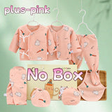 Coffret bébé 7 pièces Bouni — Body cartoon manches longues, pantalon et bonnet