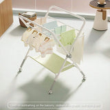 Table à langer bébé avec roulettes Mybooni — Pliable hauteur réglable organiseur