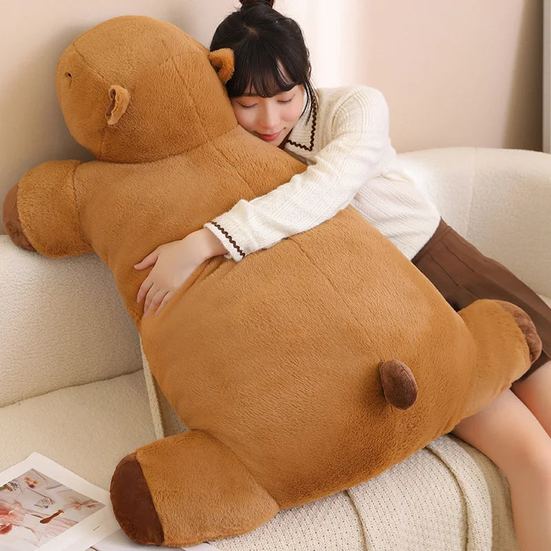 Giant Kawaii Capybara Plush Doll Floor Mat High — vue complémentaire 7