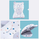 Oreiller baignoire nouveau-né antidérapant - coussin soutien corps bébé siège bain pliable tapis