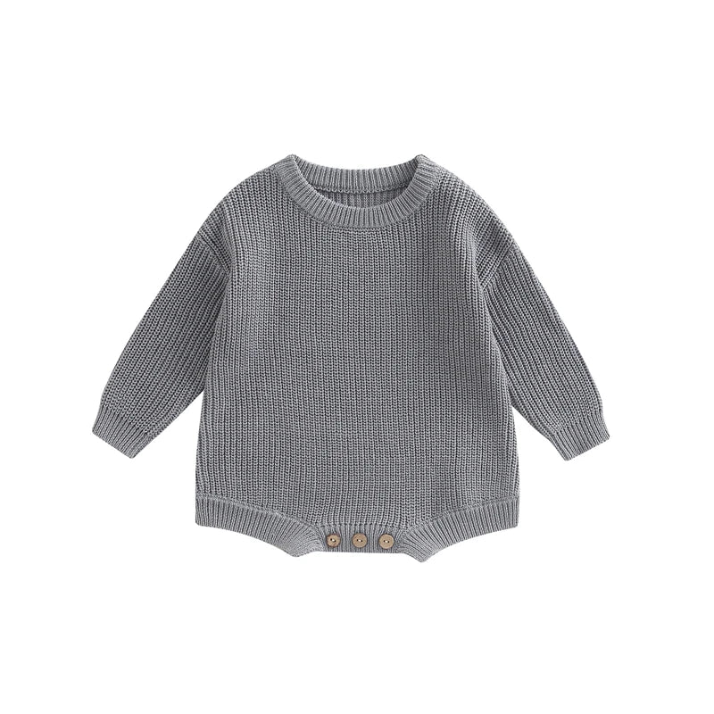 Barboteuse tricot bébé Mybooni | Pull manches longues — Garçon & Fille 0-2 ans