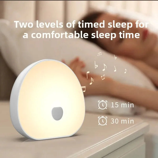 Machine à bruit blanc veilleuse LED Mybooni — Sons relaxants rechargeable bébé