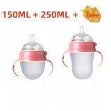 Biberon silicone nano Mybooni — Poignée anti-étouffement 150 ml et 250 ml