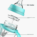 Biberon bébé silicone anti-chute Bouni — Paille et poignée isotherme