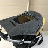Pare-soleil poussette universel protection UV - voile carrosserie landau siège auto visière soleil