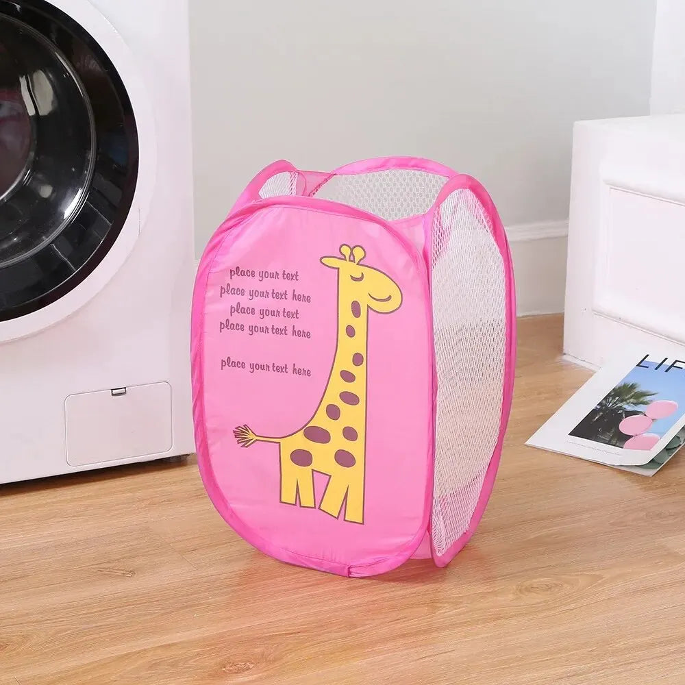 Cartoon Printed Foldable Laundry Basket Nylon M — vue complémentaire 5