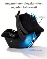 Siège auto bébé BabyVoyage I-Size jusqu'à 12kg - auvent solaire et ISOFIX