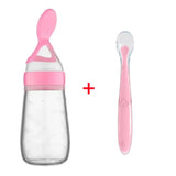 Biberon avec cuillère silicone Mybooni — Set alimentation bébé et tout-petit