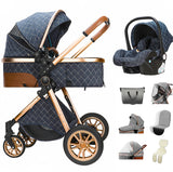 Poussette 3-en-1 pliable Mybooni — Multifonction siège auto inclus