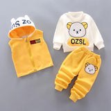 Ensemble sweat à capuche + pantalon bébé garçon/fille - tenue chaude automne-hiver nouveau-né