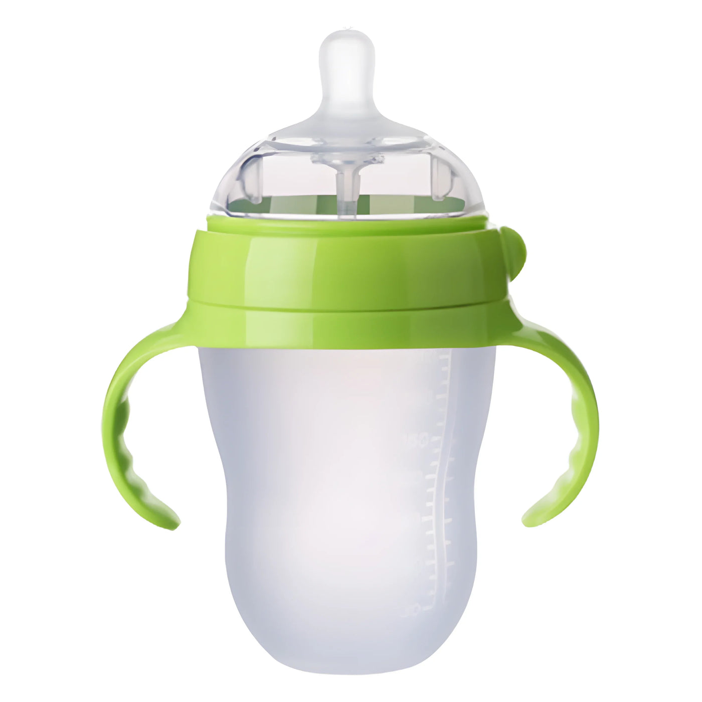Biberon silicone nano avec poignée anti-étouffement pour sevrage bébé