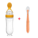 Biberon avec cuillère silicone Mybooni — Set alimentation bébé et tout-petit