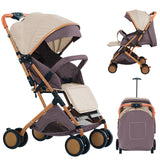 Poussette avec moustiquaire jusqu'à 20 kg panier rangement 4 roues pliable