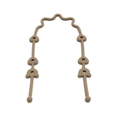 Attache-tétine silicone avec sangle de sécurité - accessoire poussette et chaise haute