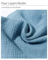 Serviette confort bébé mousseline coton - doudou bandana nouveau-né jouet éveil apaisement sommeil