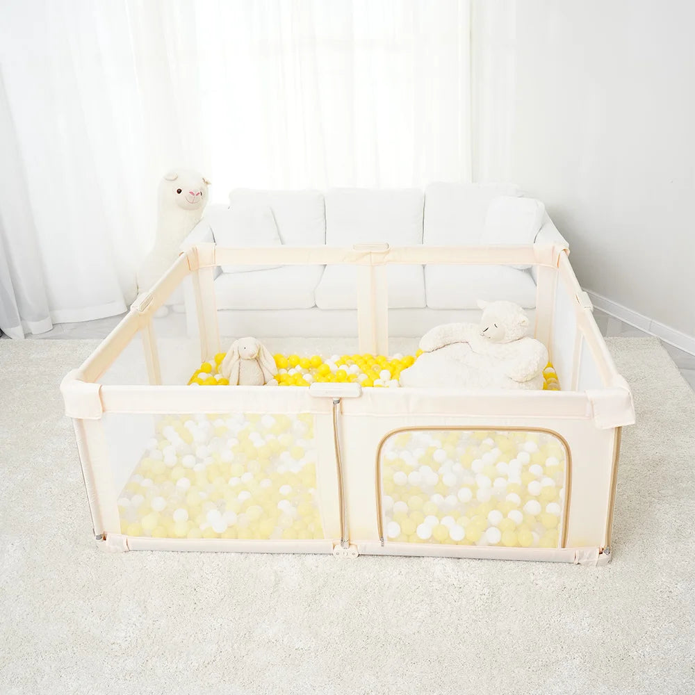 Parc bébé pliant PANGDUBE grande taille - aire de jeu portable sécurisée bébé enfant