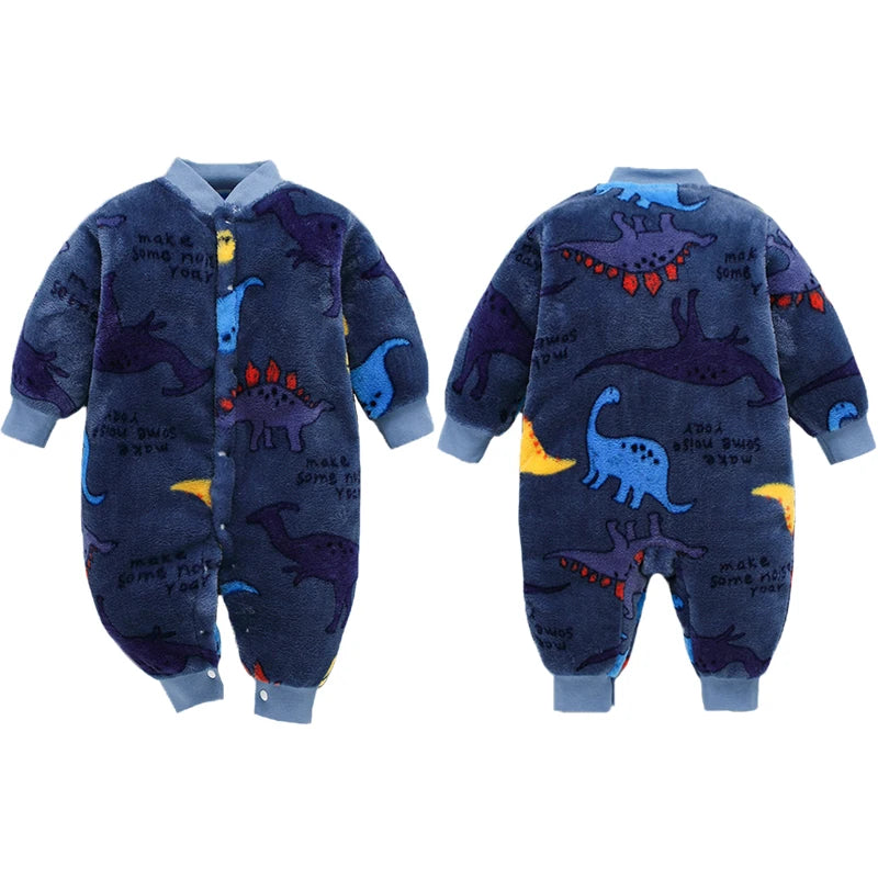 Body bébé flanelle doux printemps hiver - grenouillère fille garçon 0-18 mois