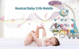 Mobile musical lumineux et projecteur pour lit bébé - télécommande jouet nouveau-né