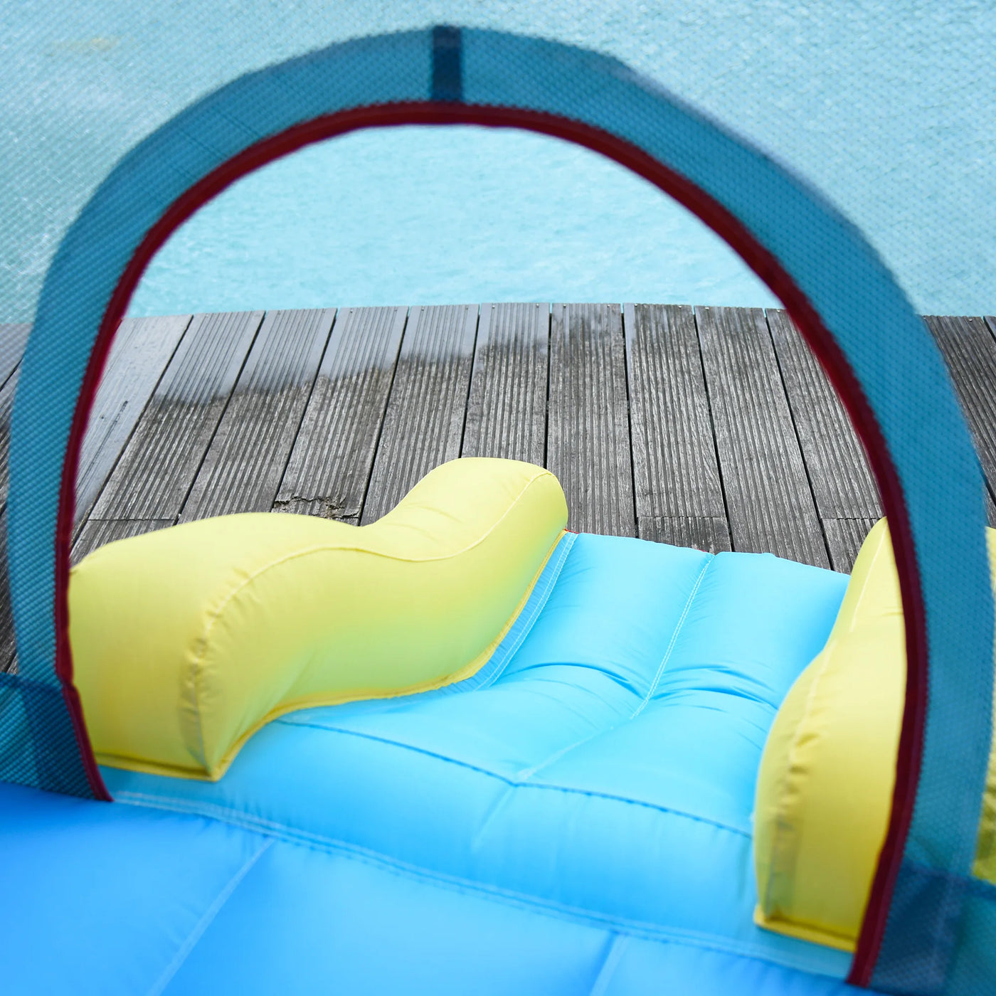Outsunny Inflatable Castle with 2 Slides Pool J — vue complémentaire 6