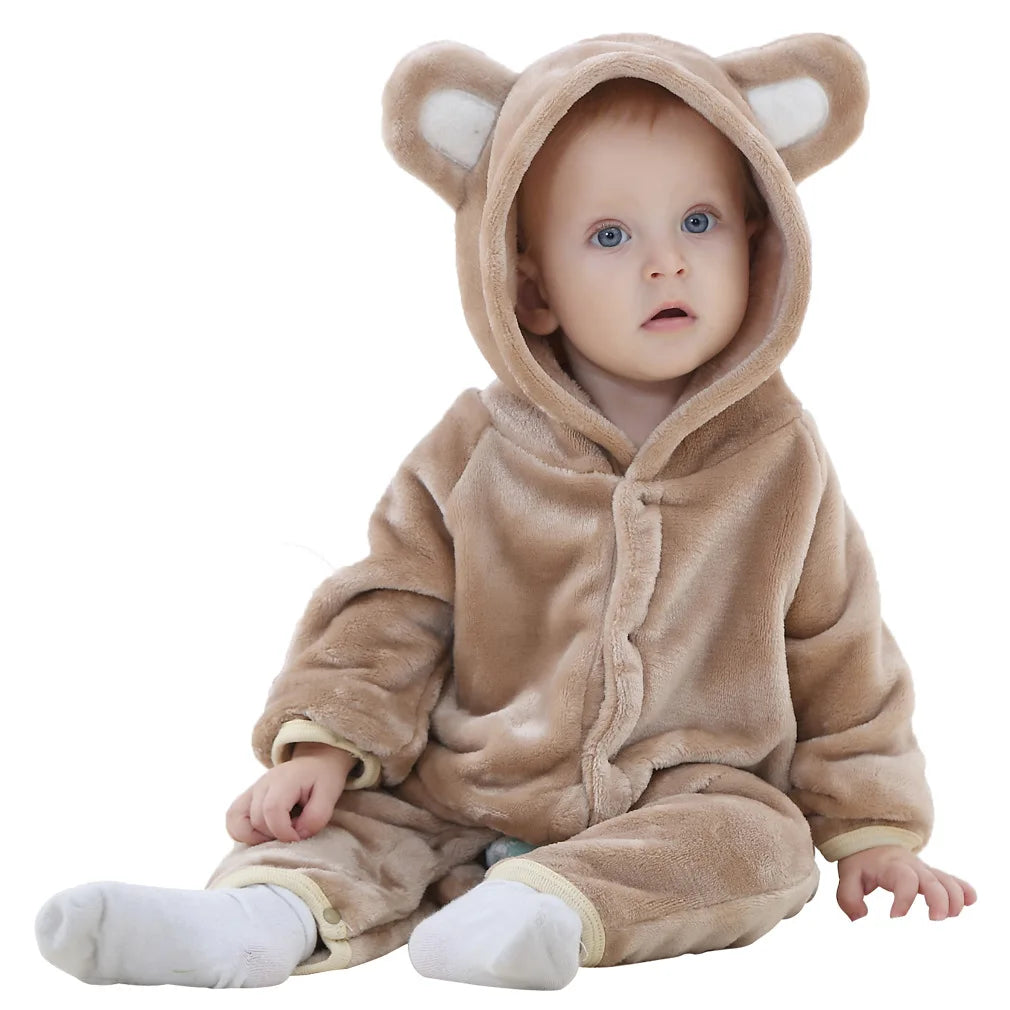Pyjama combinaison polaire Mybooni — Motif licorne, lapin et dinosaure